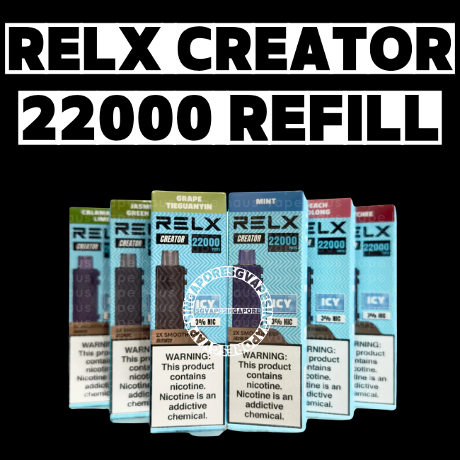 Relx Creator 22000 refill pod - Sg Vape Singapore Delivery