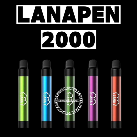 Looking for the Lana 2000 Disposable Vape (Lanapen 2k) in Singapore? Check out our vape store for the best selection of LanaBar products, including the Lana disposable vape with a delicious grape flavor. Shop now and enjoy the ultimate vaping experience.