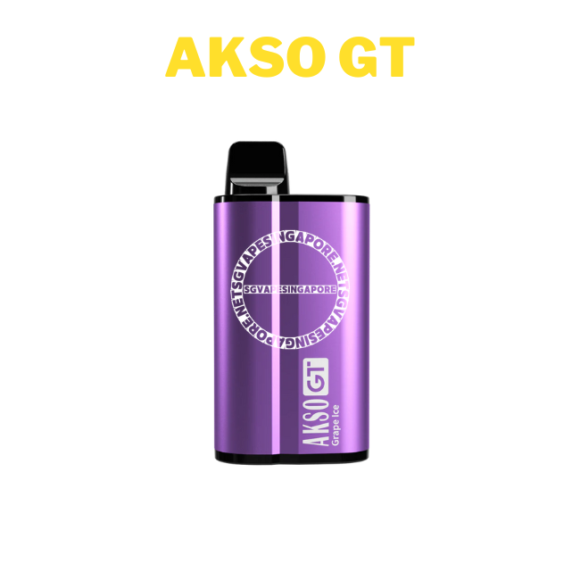 Looking for a convenient and delicious vaping experience? Check out the Akso GT 3500 puff disposable vape from SG Vape, available for delivery in Singapore. This disposable vape features flavors like Akso IGO, Akso Supa, and grape. Visit our website to order now!