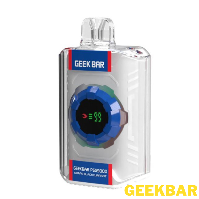 Discover the Geekbar PSG 9000 puff disposable vape, available for delivery in Singapore. Enjoy the refreshing flavors of grape blackcurrant, watermelon and pear with this convenient and high-quality vaping device. Get your Geek Bar PSG today at SG Vape Singapore.