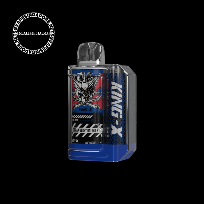 Looking for the King X 7500 puff disposable vape from Lost Vape brand in Singapore? Look no further! SGVapeSingapore offers a wide range of vape products including the King X 7500 puff disposable. Enjoy the delicious flavor of strawberry oat milk and get convenient delivery right to your doorstep.