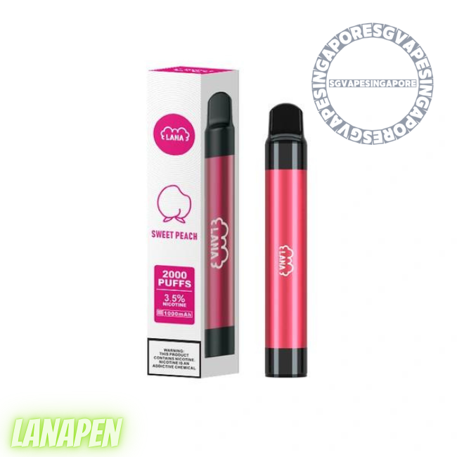 Looking for a reliable vape store in Singapore? Check out the Lana 2000 Disposable Vape (Lanapen 2k) offered by Lanabar. With its convenient design and delicious grape and peach flavor, it's the perfect option for SG vapers. Learn more here.
