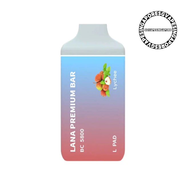 Lana Premium Bar 5800 Disposable Pod - Sg Vape Singapore - lychee