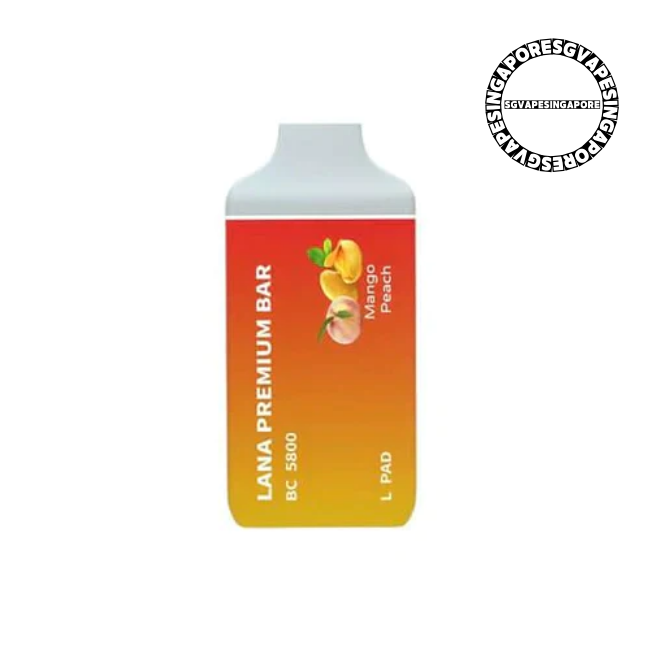Lana Premium Bar 5800 Disposable Pod - Sg Vape Singapore - mango peach