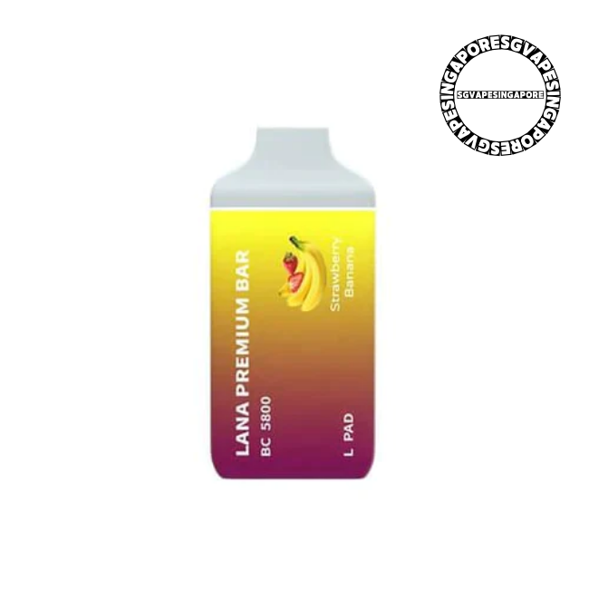 Lana Premium Bar 5800 Disposable Pod - Sg Vape Singapore - strawberry banana