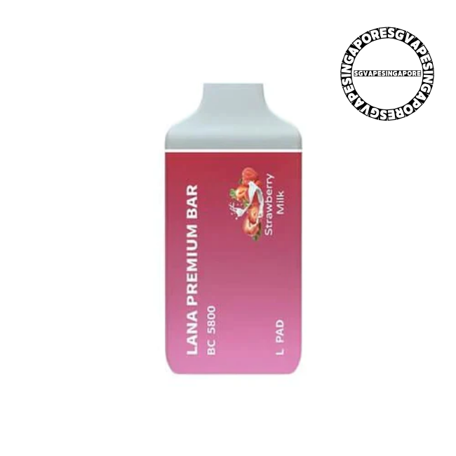 Lana Premium Bar 5800 Disposable Pod - Sg Vape Singapore - strawberry milk