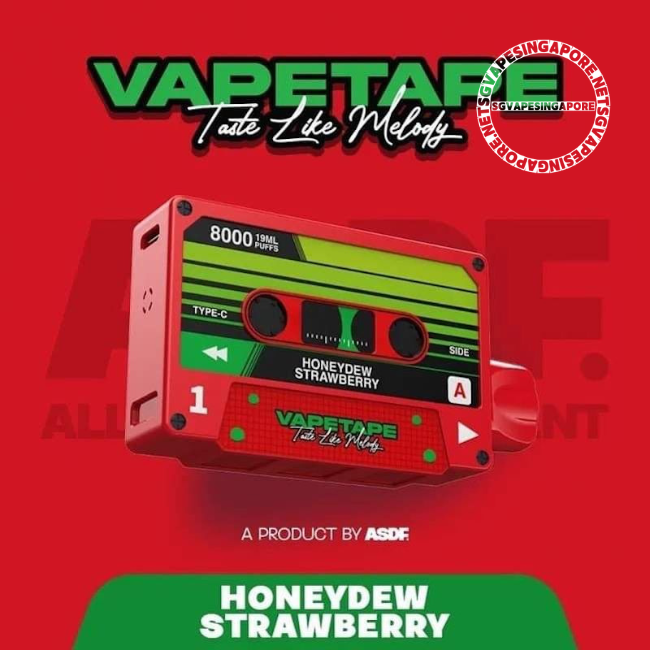 Vapetape 8000 puff disposable vape is a popular vape product in Singapore. With fast delivery options and the option to choose from flavors like honeydew strawberry, grape and apple, it's a convenient choice for vape enthusiasts. Explore more about Vapetape 8000 puff disposable vape and SGVapeSingapore for a great vaping experience.